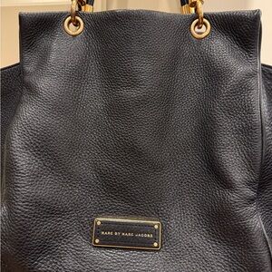 Marc by Marc Jacobs Black Tote with Gold Accents